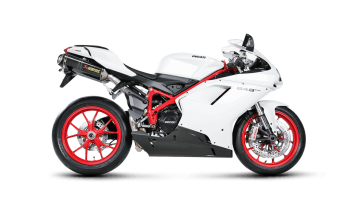 Akrapovic Slip-on Line Carbon Einddemper zonder E-keur  Ducati 1198 / S 2009 - 2011